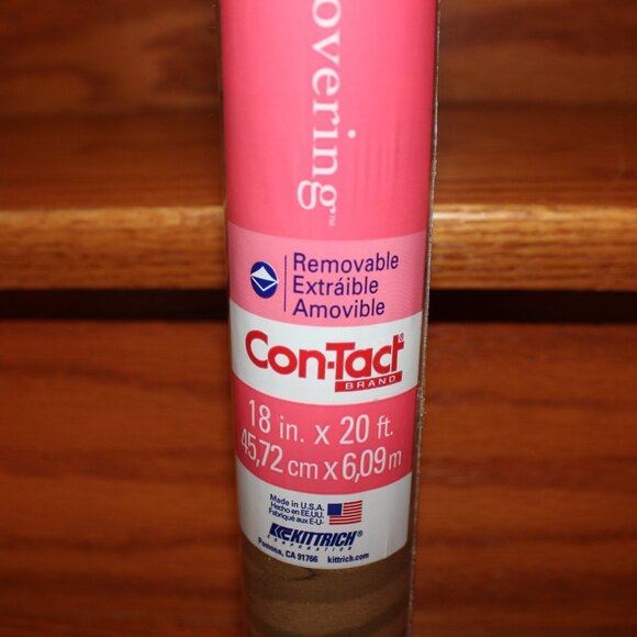 Con-Tact Brand 02823 Removable Adhesive Covering Knotty Pine 18" x 9' USA made - Picture 6 of 14